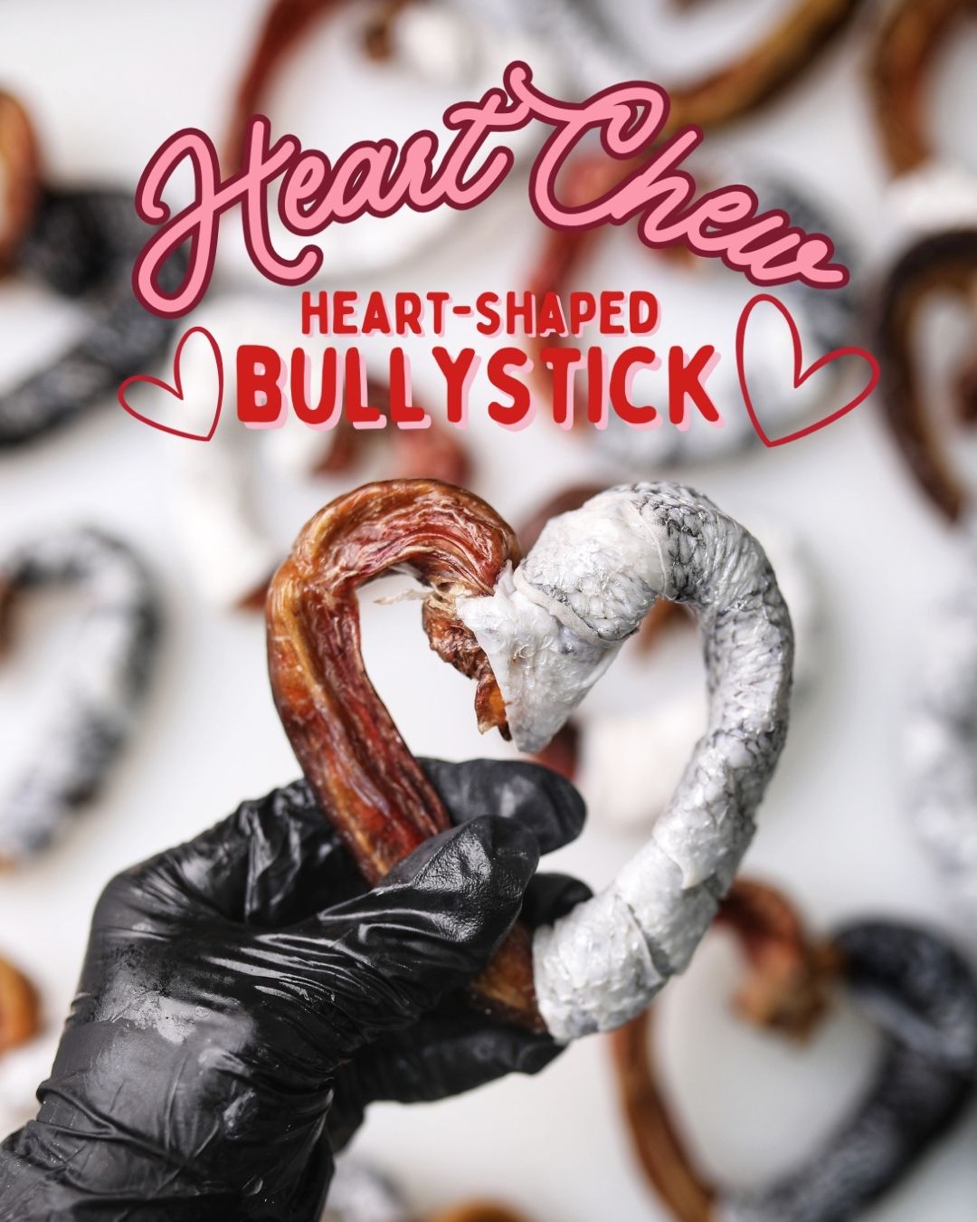 HEART CHEWS (Heart-shaped bullystick)